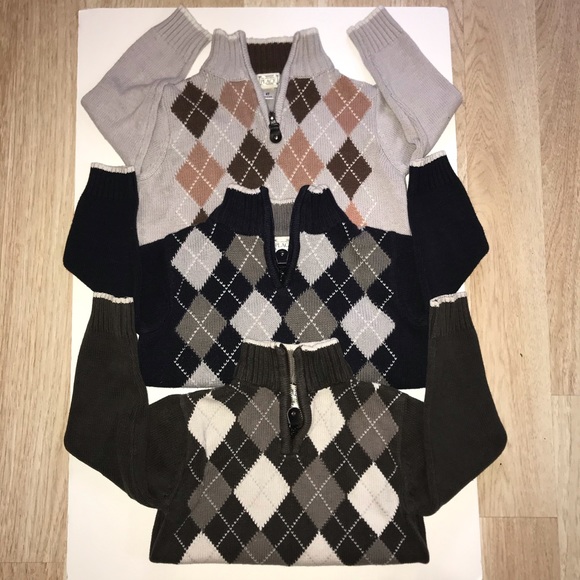 THE CHILDREN’S PLACE QUARTER ZIP SWEATERS BOYS 4T - Picture 1 of 8